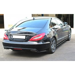 Накладки сплиттеры на пороги на Mercedes CLS W218